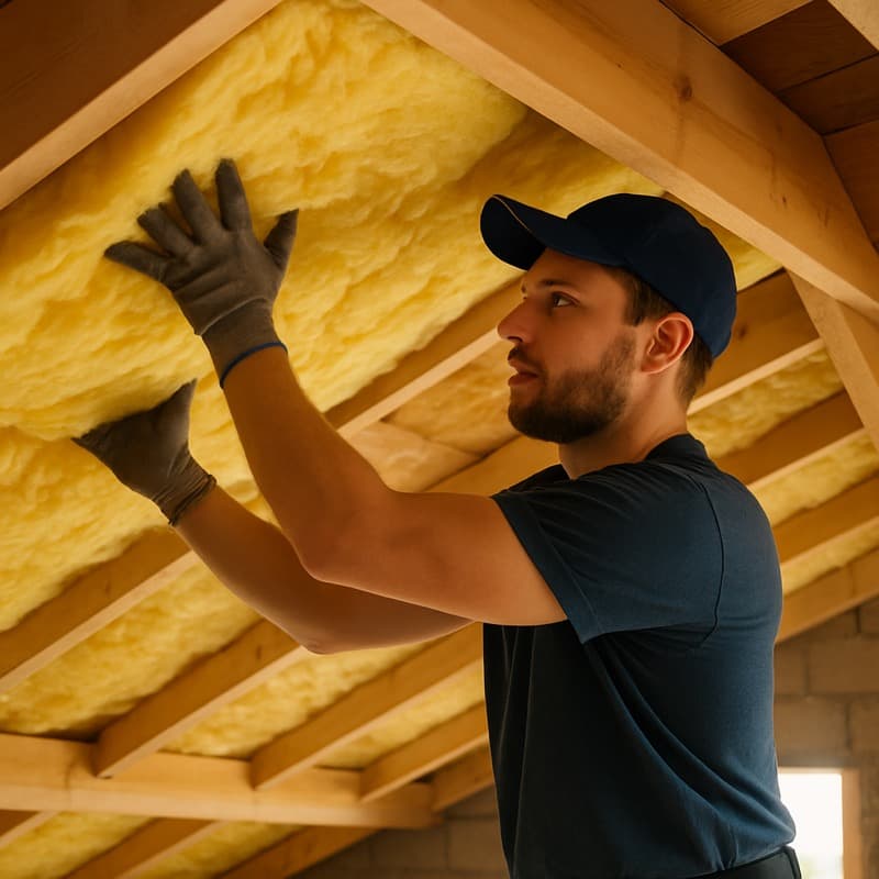 Woningisolatie met glaswol voor energiebesparing